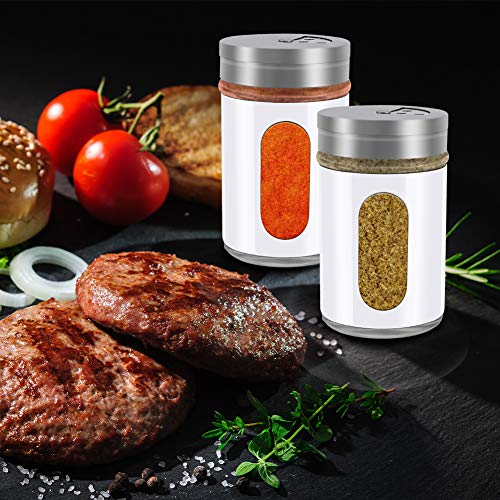 2pcs Salt and Pepper Shakers (White)