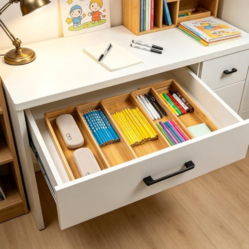 Drawer Organizer Kitchen Utensils (Natural / Medium)
