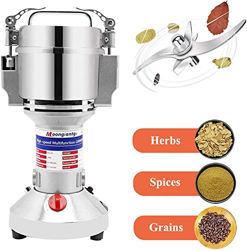 Grain Mill Grinder Electric (Silver / 300g Upright)
