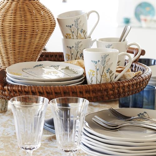 Wildflowers Stoneware Mug Set for 4 (Mugs, Set of 4)