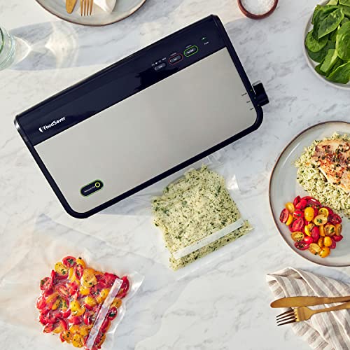 FM2435 Manual Food Vacuum Sealer System (Black/Silver / Vacuum Sealer)