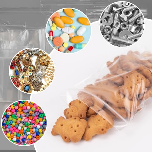 200Pcs 3 x 4 inch Small Plastic Zip Bags (3x4 Inch (Pack of 200))