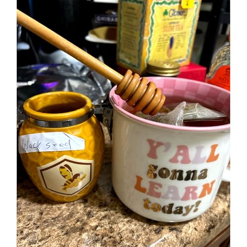 4PCS 6 inch Honey Dipper Sticks Honey Spoon (A Set)