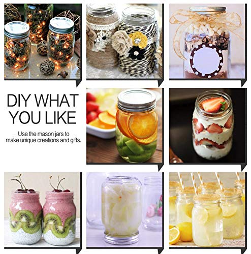 16oz Regular Mouth Mason Jars (12 Pack)