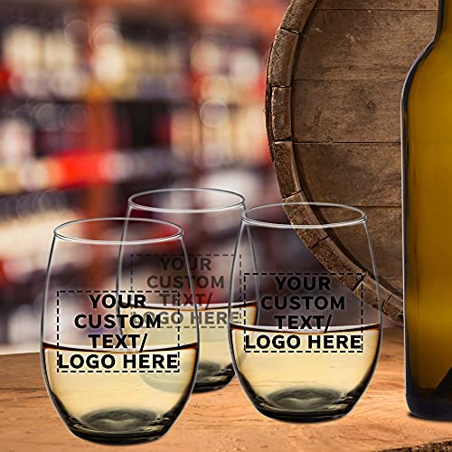 50 ARC Stemless Wine Glasses Set (50 Count)
