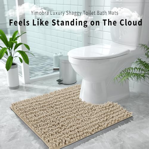 Toilet Rug U Shaped Washable 24x24 Inch