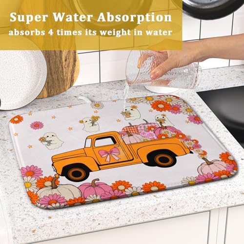 Lovely Ghost Dish Drying Mat (Lovely Ghost 605 / 18" x 16")