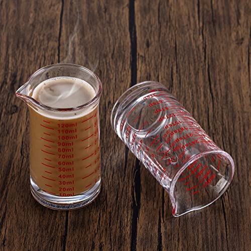 Ackers 4 Oz Glass Measuring Cup (Red)