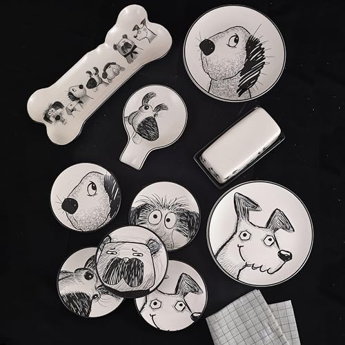 Doodle Pawtrait Spoon Rest for Stove Top (Doodle Pawtrait)