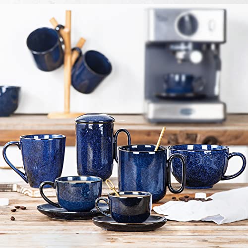 Ceramic Coffee Mug Set (Starry Blue)