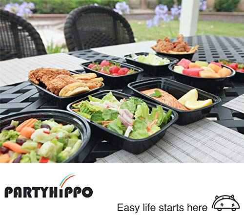 Small Meal Prep Containers Single Lids (12oz 12 Pack)