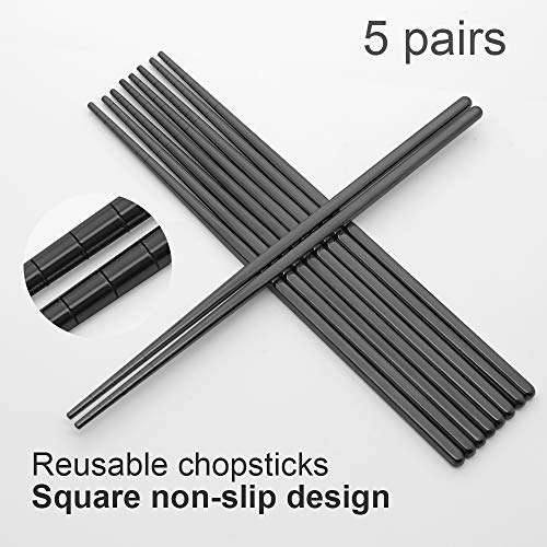 Stainless Steel Chopsticks (Black)
