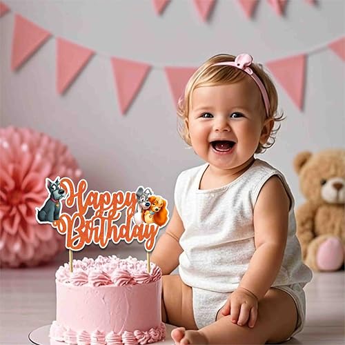 Lady and the Trmp Happy Birthday Cake Topper