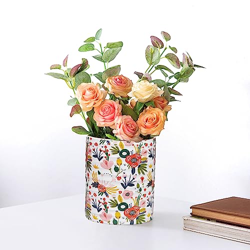 Kitchen Utensil Holder (Mint Floral)