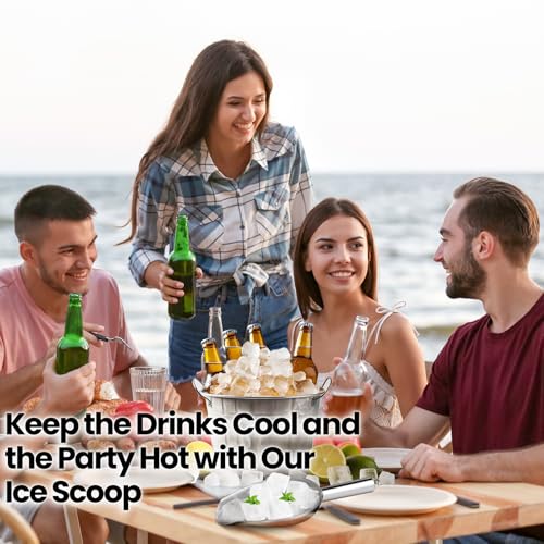 18oz Stainless Steel Ice Scoop for Freezer