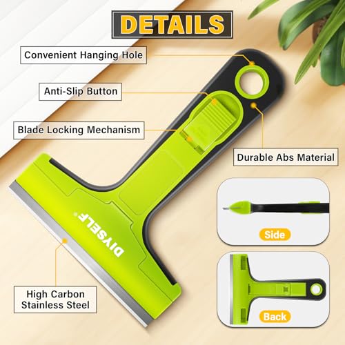 Razor Blade Scraper (10PCS Metal Blades / Green)