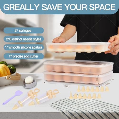 90 Deviled Egg Containers with Lid (Transparent)