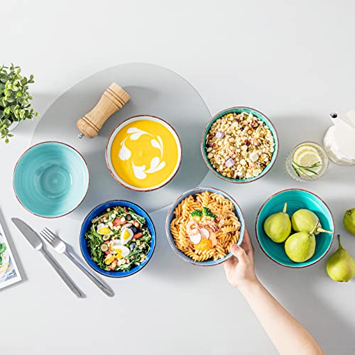 Bonita 27 Oz Cereal Bowls Set of 6 (Cool Color / 27 Oz)