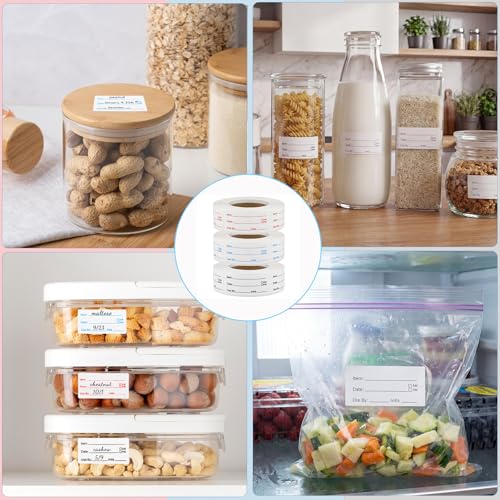 3 Rolls Removable Food Labels