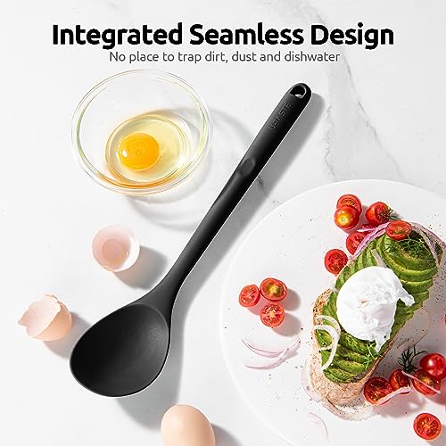 Silicone Spoons Set of 2 (Black)
