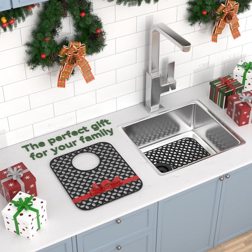 TOOVEM Kitchen Sink Mats (13.58 x11.6 Side Drain)