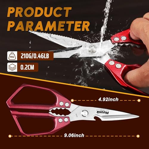 Kitchen Scissors for Food (Red)