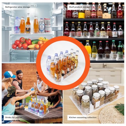 Stackable Soda Can Organizer for Refrigerator (3 Row)