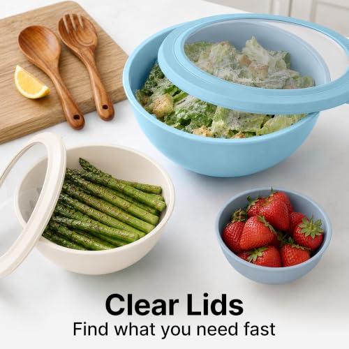 12 Piece Plastic Mixing Bowls with Leak (452.48 Count)