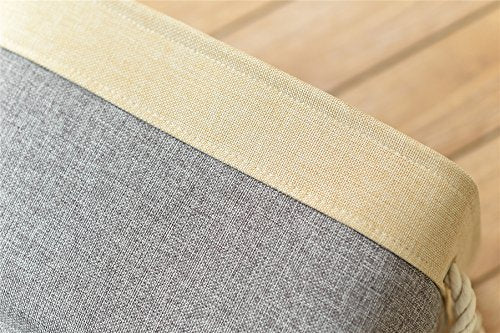 Storage Basket (Gold&Grey / Large - 15.7Lx11.8Wx8.3H)
