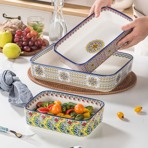 Ceramic Casserole Dishes Set of 3