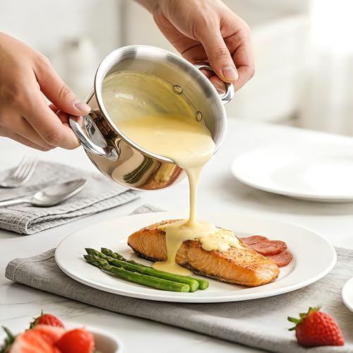 Mini Sauce Pan with Lid (0.42 QT / Rose Gold)