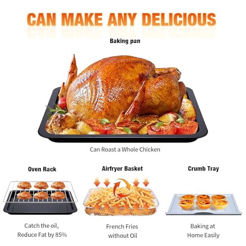 Air Fryer Toaster Oven Combo (16QT(13.5" x 10.5" x 12.9"))