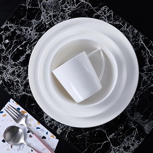 Madeline Formal Bone China Dinnerware Set 32 Piece Service for 8 (Madeline - White / 32 Piece Service for 8)