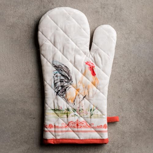 Maison d'Hermine Oven Gloves 100% Cotton Oven Mitt (009 - Campagne / 7.5" x 13" (Oven Mitt))