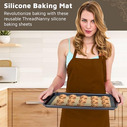 4 Pack Silicone Baking Mat Nonstick 2 Half and 2 Quarter Size (Baking Mat / 2 Half + 2 Quarter Sheets)