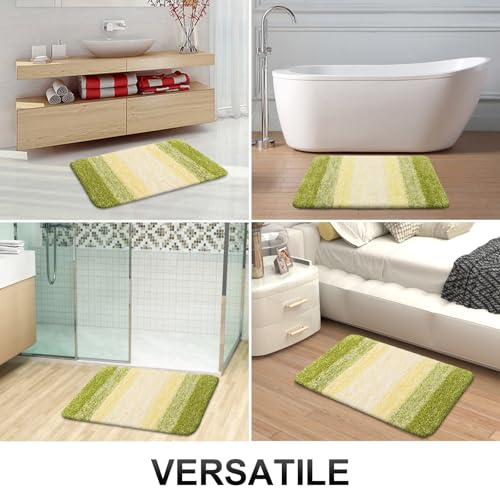 Small Bathroom Rugs 24x16 (24" X 16" / Olive Green)