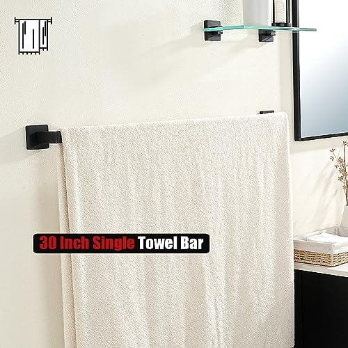 Black Towel Bar (32.36 Inch / Matte Black)