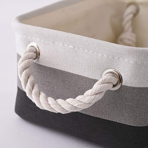 Small Storage Baskets for Shelves (Gray Gradient / Small (Pack of 6))