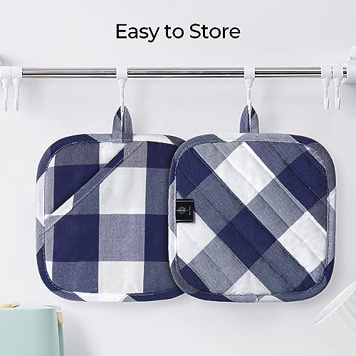 Cotton Pot Holders for Kitchen Heat Resistant Potholder (2 Count)
