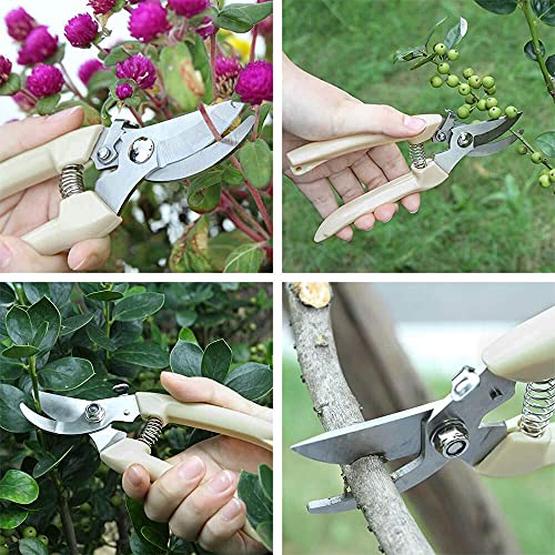 Bypass Garden Pruning Shears (7"FlowerShearsSet(C010))