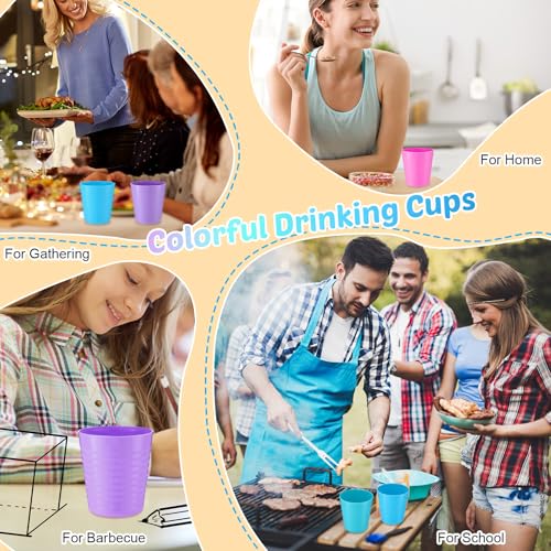 36 Pcs Kids Plastic Cups 8 oz Drinking Toddler Cups (Fresh)