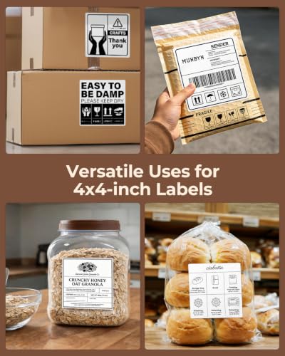 4x4 Thermal Labels (White / 4x4")