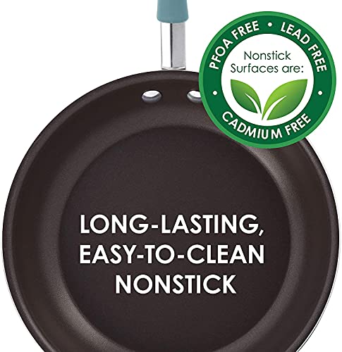 Cucina Nonstick Frying Pan Set (Skillet Set (9.25" & 11") / Agave Blue)