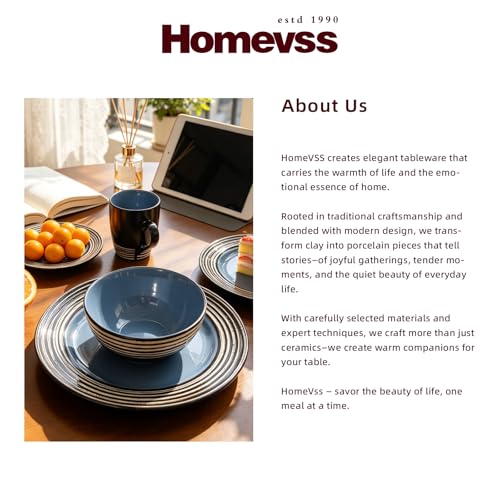 HomeVss 16 Piece Dinnerware Set
