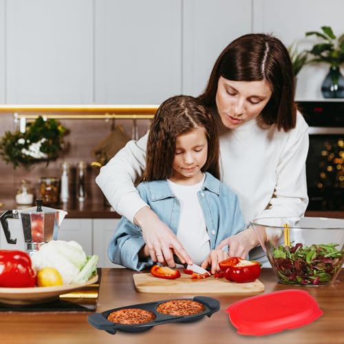 Quick Heat Microwave Egg Cooker (Red)