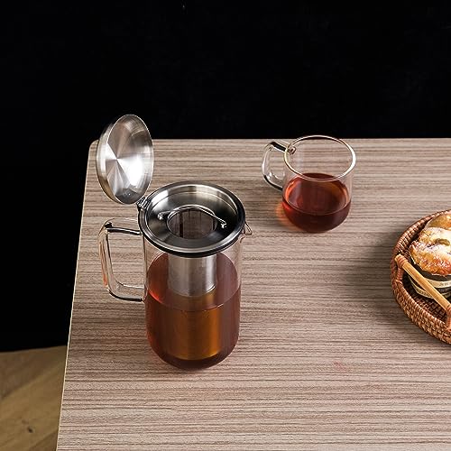 51oz Glass Teapot with Infuser (51 fluid ounces without thermometer)