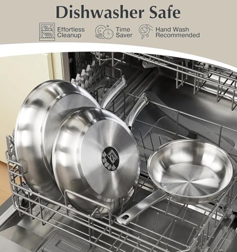 Stainless Steel Pots and Pans Set (Class Silver / 10 PCS)