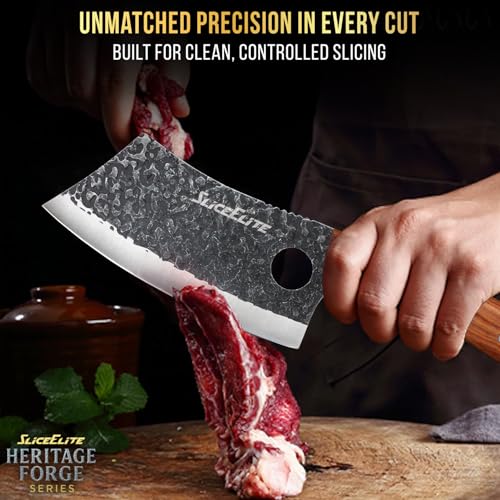 2PCS Hand Forged Butcher Knife Set