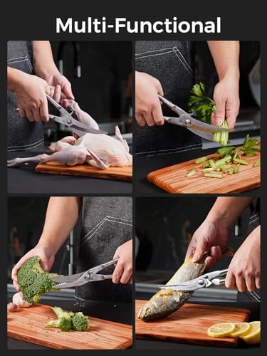 Poultry Shears (Silver-full Steel)