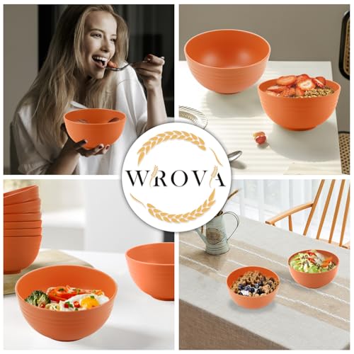 Wheat Straw Bowl Sets (26 oz / Orange)